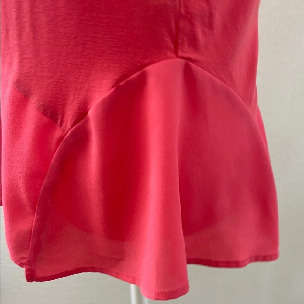 Women's Peachy Pink Peplum Top - Picture 4 of 7